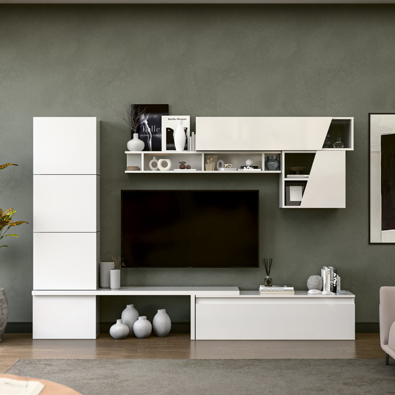 Klavoda Entertainment Centre, White