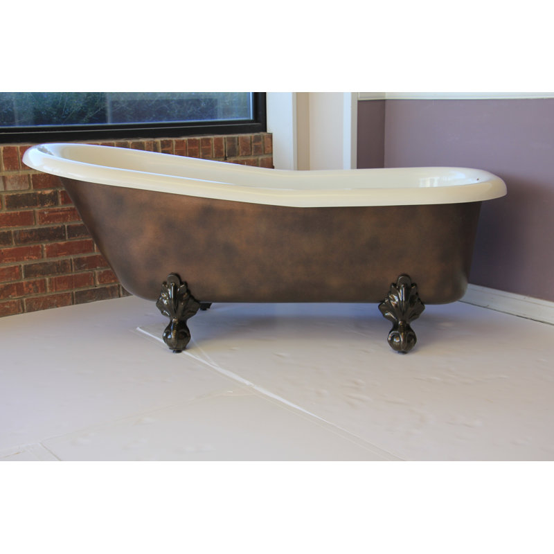66" x 30" Clawfoot Soaking Bathtub