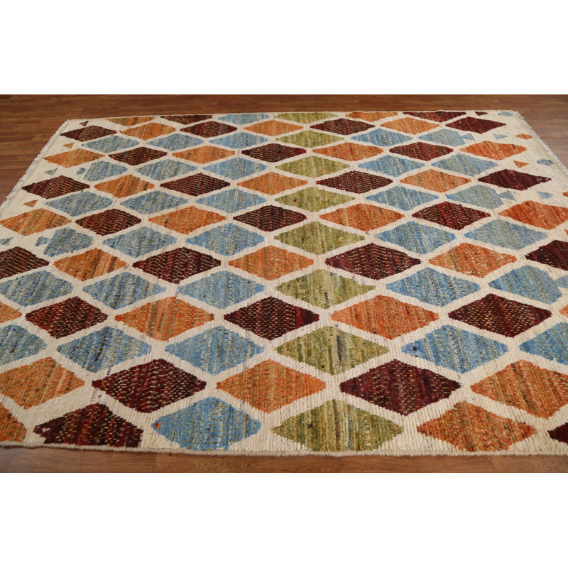One-of-a-Kind 7'2" X 9'11" New Age Wool Area Rug in