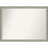 Elegant Brushed Pewter Narrow Bathroom Vanity Non-Beveled Wall Mirror-1628301297