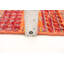 Tapis rouge/orange en laine noué à la main Smardale
