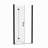 1 3/8" Adjustment,Universal Pivot Shower Door, With 1/4" Tempered Glass-102465284