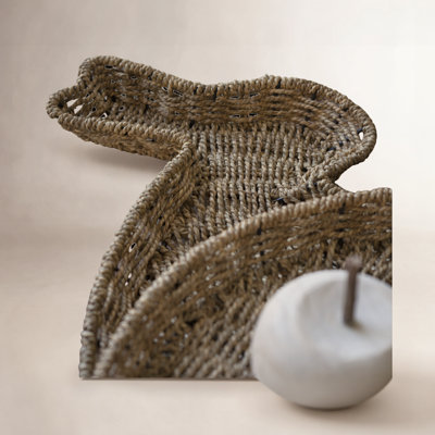 Handcrafted Woven Seagrass Rabbit Trays