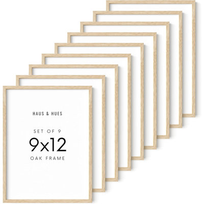 Solid Wood Picture Frame - Set of 9