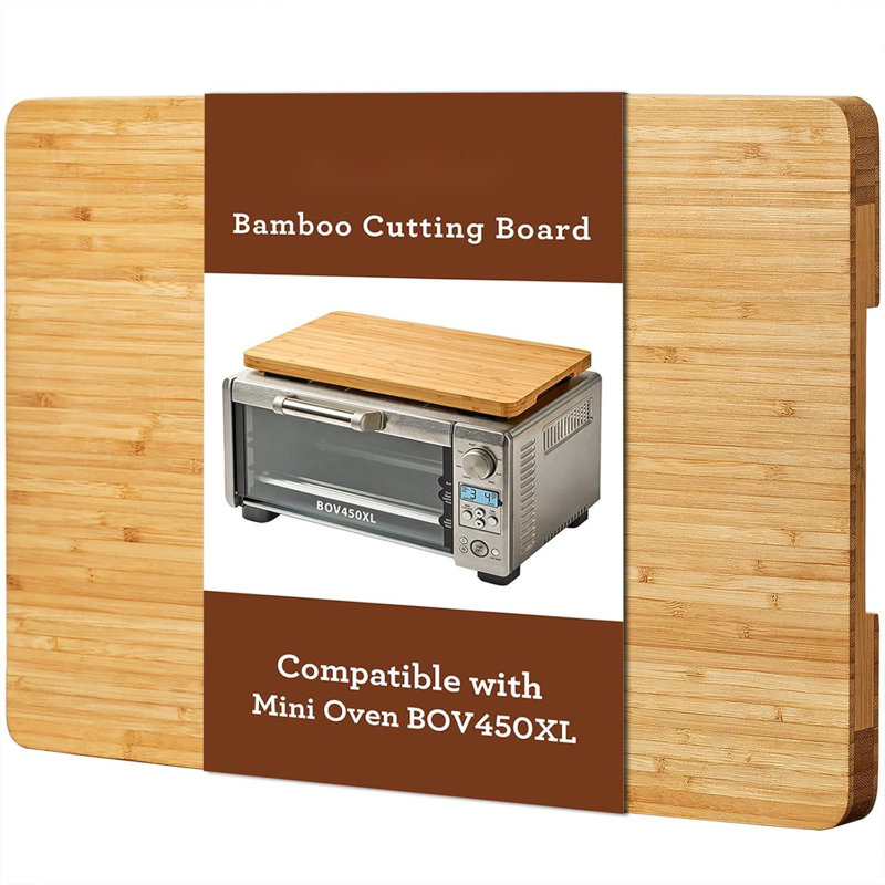 Cutting Board Compatible With Mini Smart Oven, Countertop Oven Accessory With Heat-Resistant Non-Slip Silicone Feet To Create Storage Space And Protect Cabinets