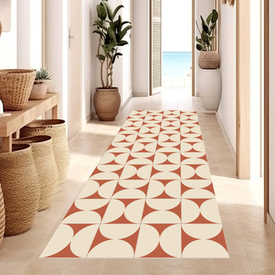 Arnold Vinyl Machine Printed Area Rug