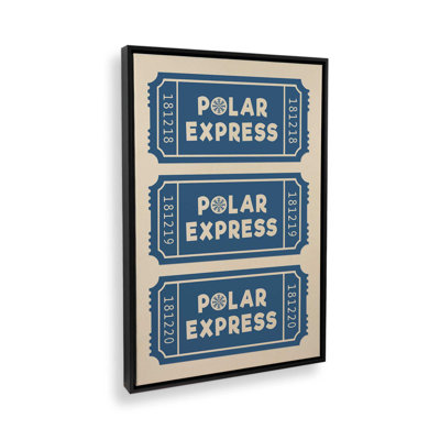 Frosty Train Ride Canvas Art Print