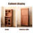 29.53" Brown Standard Solid Wood Display & China Cabinets