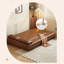 Canapé modulaire brun en similicuir-539855840