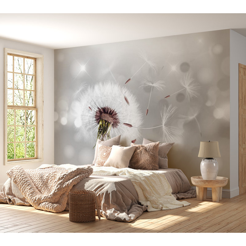 Floral Wall Mural, 82" L x 118" W