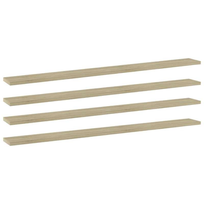Tablettes flottantes étagères murales, Blanc très luisant, H 0,6 po x l 39,4 po x P 3,9 po