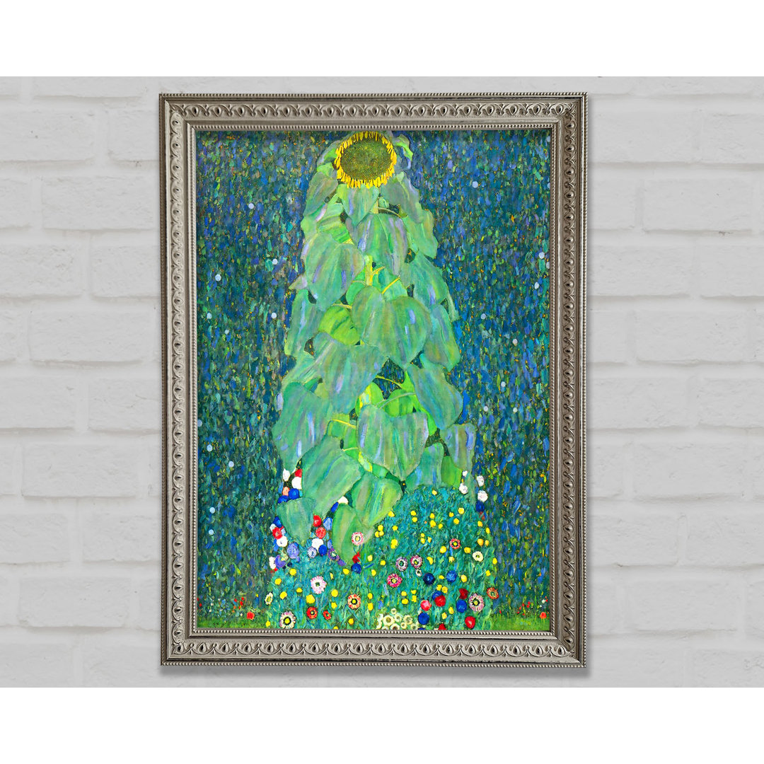 Die Sonnenblume von Gustav Klimt - Einzelne Bilderrahmen Kunstdrucke