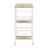 White Wood and Metal Small Kitchen Cart