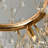 Dandelion 12 - Light Dimmable Gold Round Crystal Chandelier
