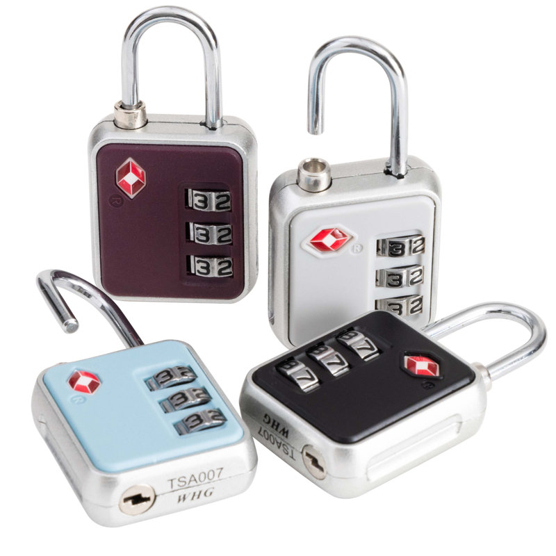 G Force 4 Pack 3-Dial Luggage Locks