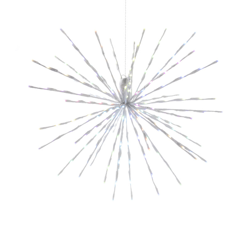 Twinkly Spritzer Twb200stp-wus App-controlled Led Lights Spritzer With 200 Rgb (16 Million Colors) Leds. 16 Inches Diameter. White Wire. Indoor And Outdoor Smart Lighting Decoration