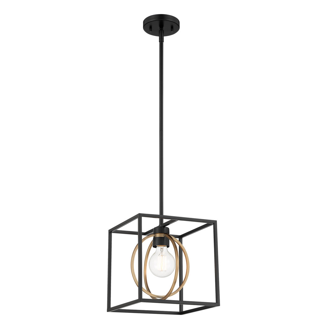 Sayonara 1 - Light Matte Black Unique/Statement Pendant Gracie Oaks