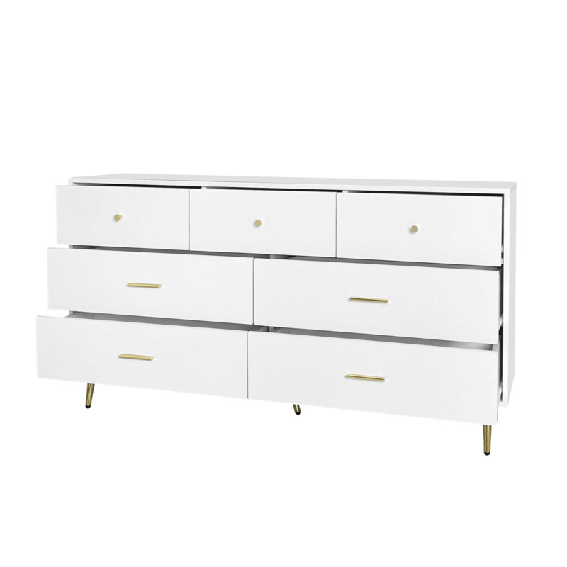 Grande commode sept tiroirs