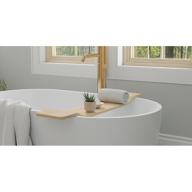 Plateau pour baignoire Badeloft en bois de bouleau BWA-01-N, Naturel