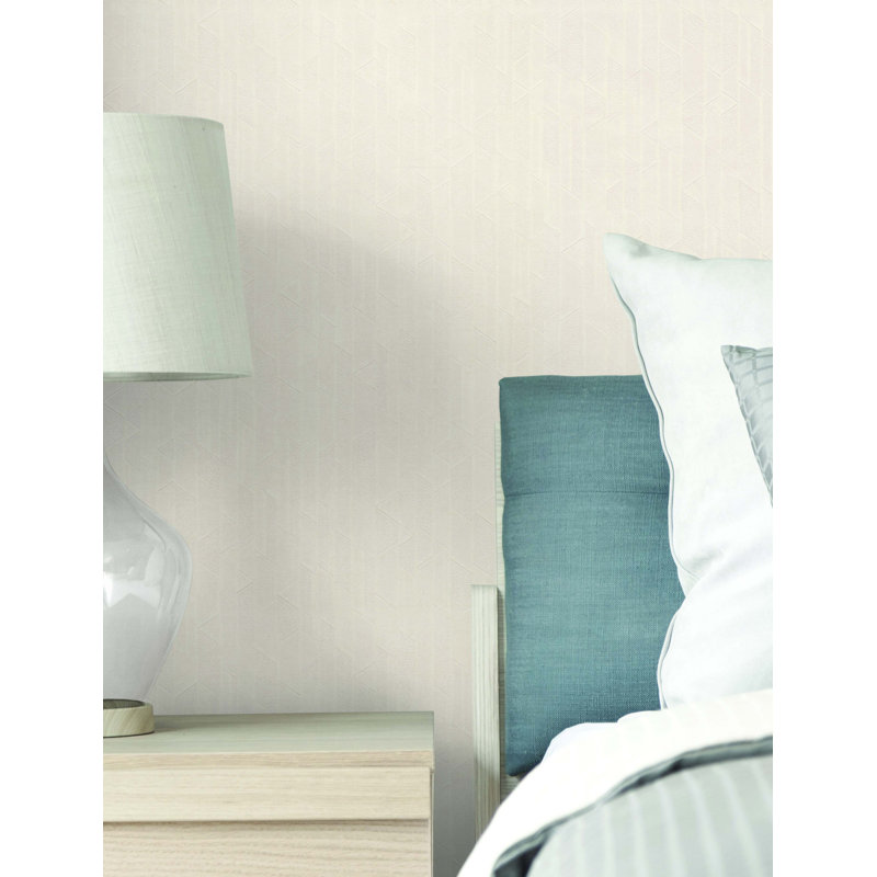 Geometric Wallpaper Roll, Porcelain