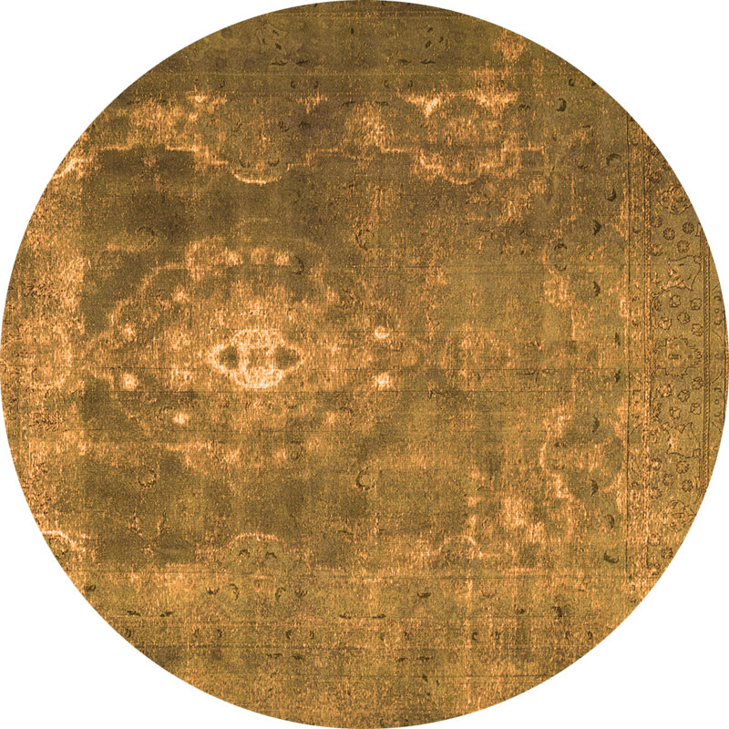 Mikaeyla Performance Oriental Indoor Rug, Round 8'