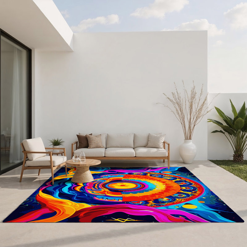 Vortex Radiance Indoor And Outdoor Area Rug, Rectangle 4' x 6'