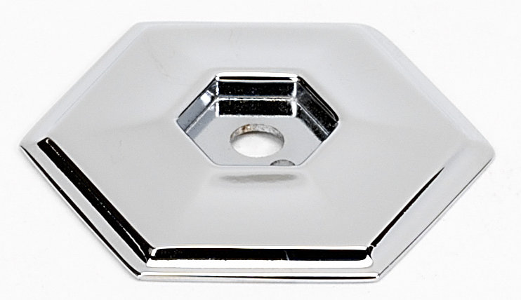 Nicole 1.58" Backplate, Polished Brass, 1.8" L x 1.6" W