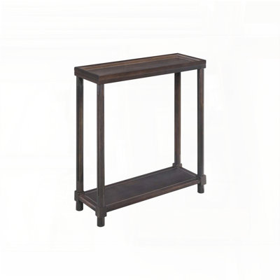 Narrow Side End Table Set with Shelf – No Tool Assembly