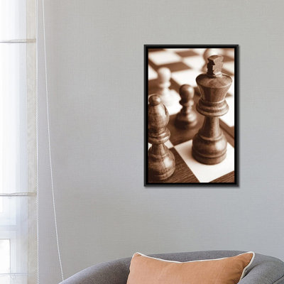 «Chess» par Boyce Watt - estampe numérique sur toile tendue avec châssis