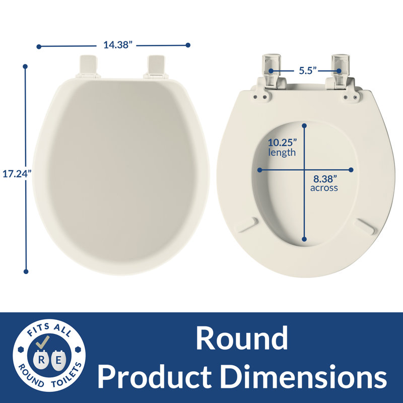 Cameron Toilet Seat, Biscuit