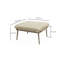 Repose-pieds d'extérieur carré de 28 po avec coussin épais 28 po
