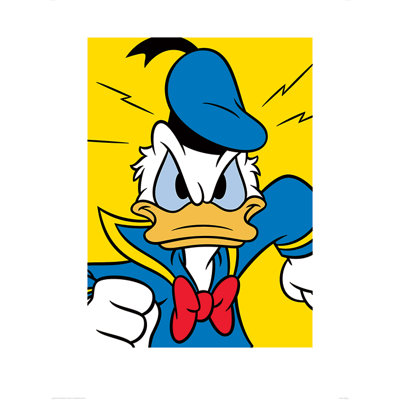 Donald Duck Mad Poster Graphic Art Print