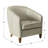 29.1'' W Top-Grain Genuine Leather Upholstered Barrel Chair-69528786