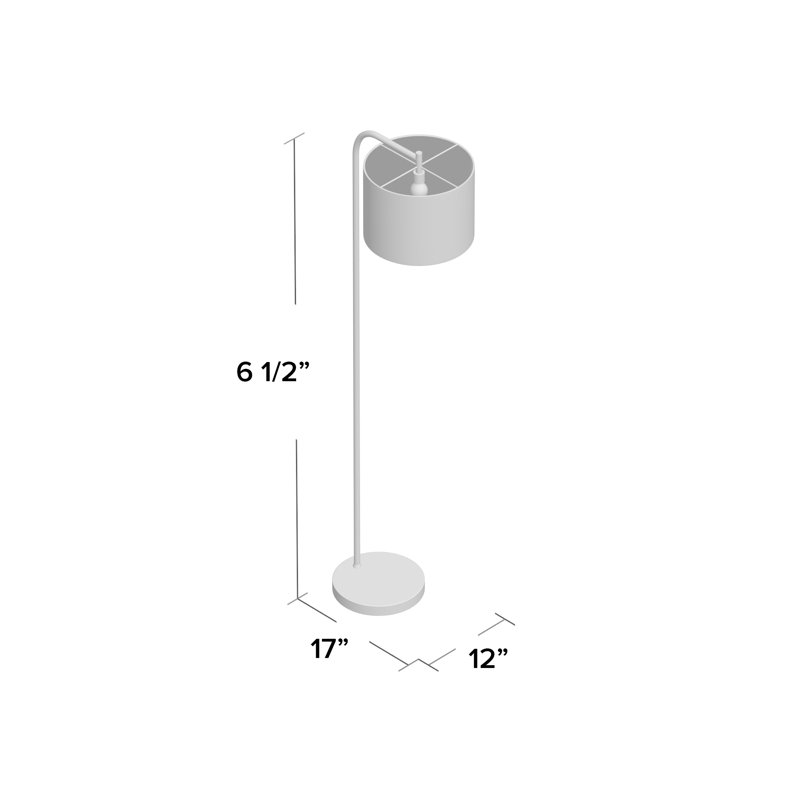 Cornwall 61.5'' Silver Traditional Floor Lamp