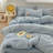 Blue Duvet Cover Reversible Plaid Checkered Comforter Cover Grid Farmhouse Dorm Bedding Set Soft Breathable Washed Microfiber Gifts-123797486