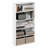 Furinno Basic 5-Tier Open Shelf Bookcase, Bookshelf, Storage Organizer, 7 x 24 x 44, White-116834300