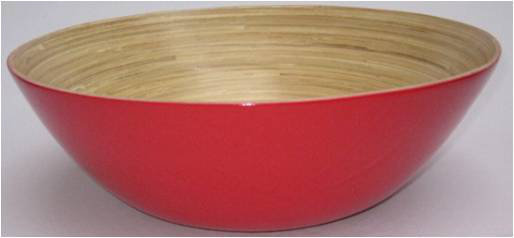 Bol à salade Bartholow, H 5 po x l 14 po x P 14 po, Rouge
