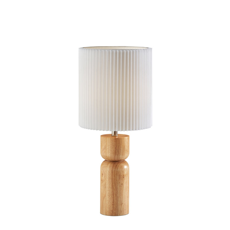 Lampe de table Osha, Naturel, Blanc