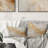 Gold White Marble Geode Magic - Abstract Marble Printed Throw Pillow
