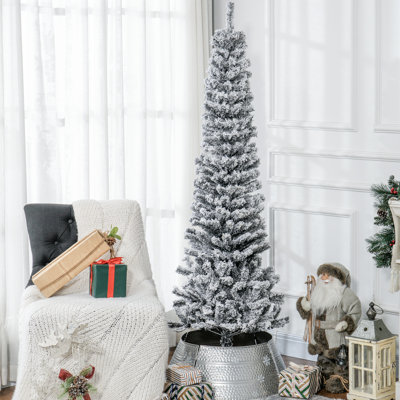 Arbre de Noël artificiel enneigé