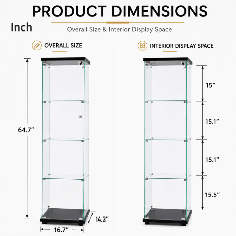 Vitrine en verre