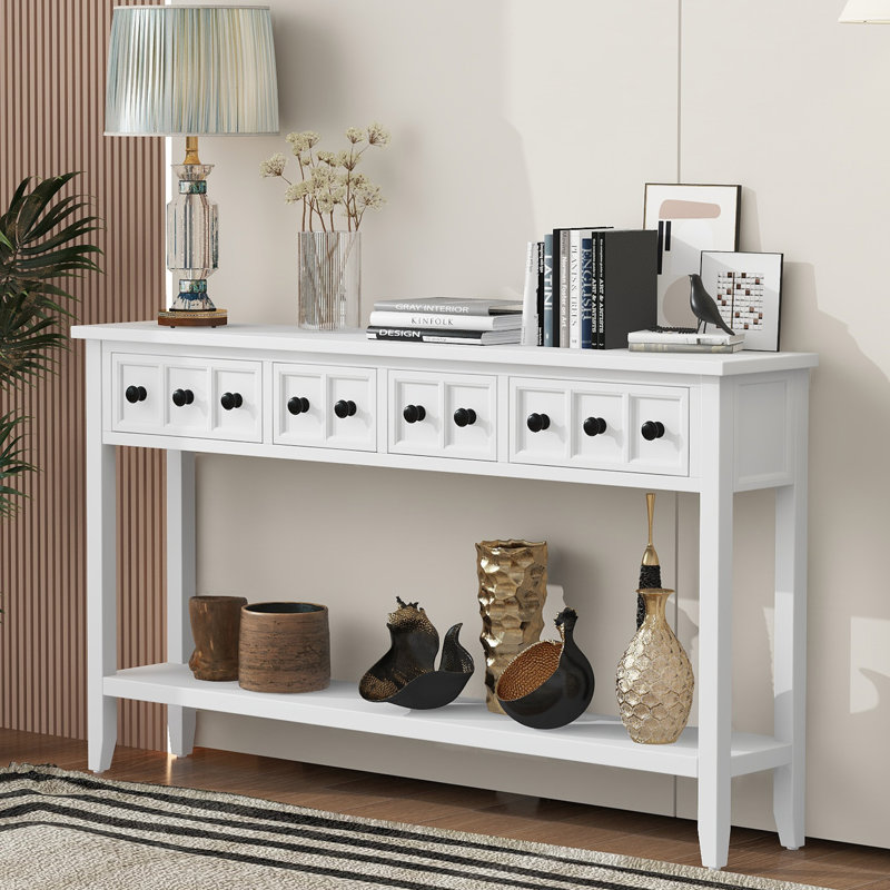 Dalaina 60.03" W Console Table, Antique White
