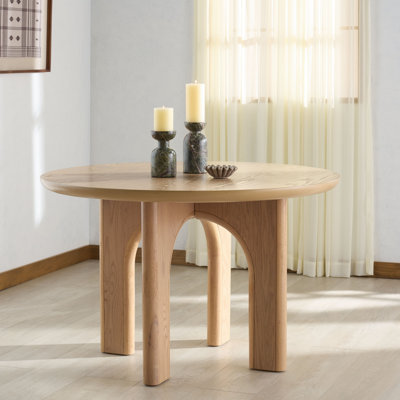 Round Wood Dining Table
