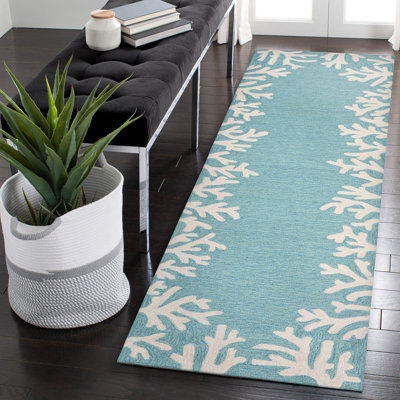 Tapis d'intérieur / extérieur floral touffeté à la main Bellavia