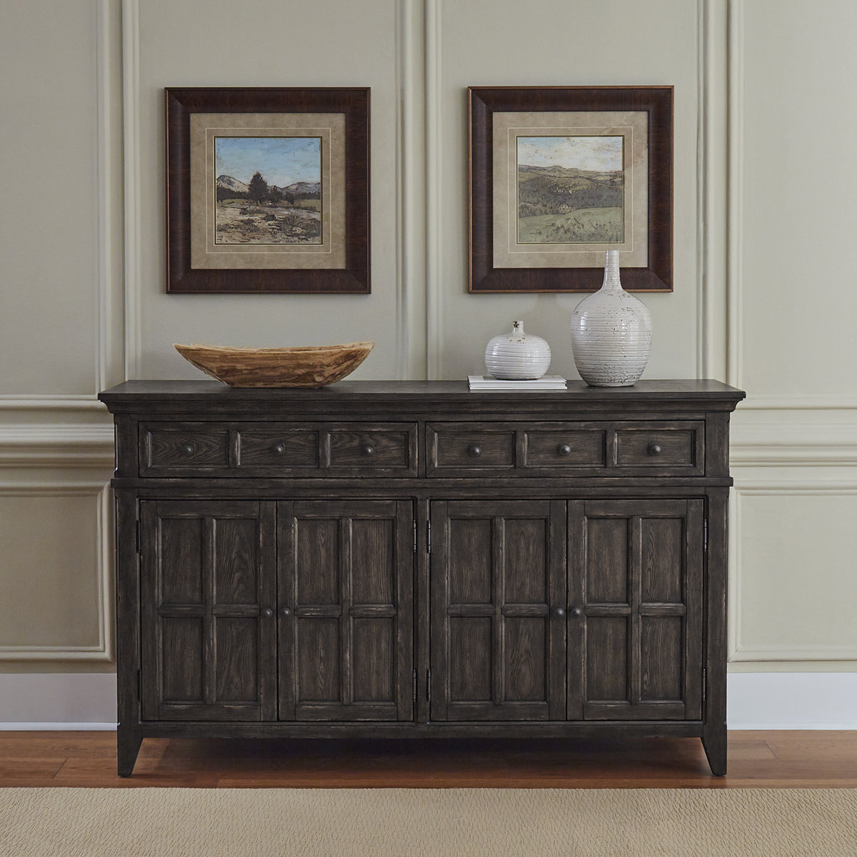 Trelawny Sideboard w/ Adjustable Shelving and Removable Silverware Tray