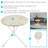 Galvin 28" Round European Chestnut Outdoor Bistro Table