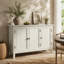 Buffet bohème à 3 portes de 120 cm de large avec étagères ajustables