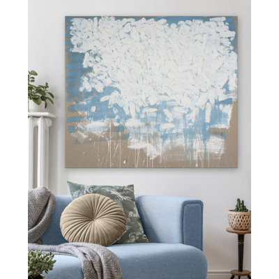 Bleu sur blanc sous blanc