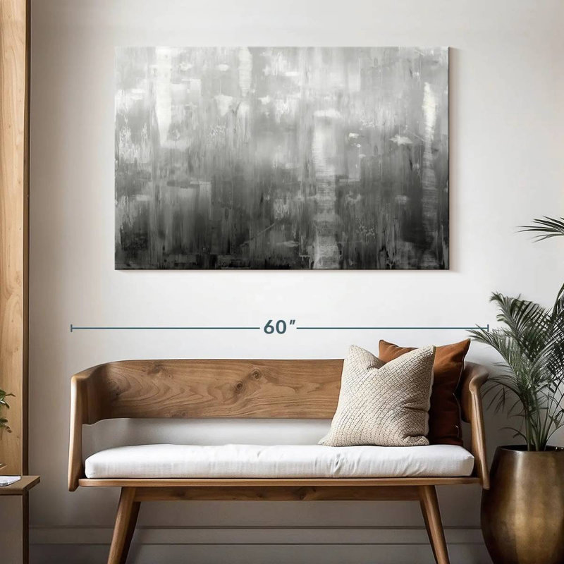 Avery Textural In Grey, 32" H x 48" W