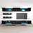 Lizotte 126" Modern Floating Wall Mounted Entertainment Center with 16-Color LED Lighting, High Gloss Finish-112217449